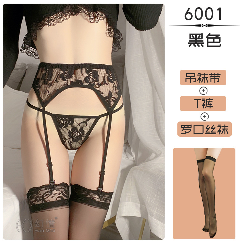 Picture of Fantasy Hot Selling European and American Foreign Trade Corset Lace Perspective Plus Size Garter Belt Sexy Accessories Garter Set