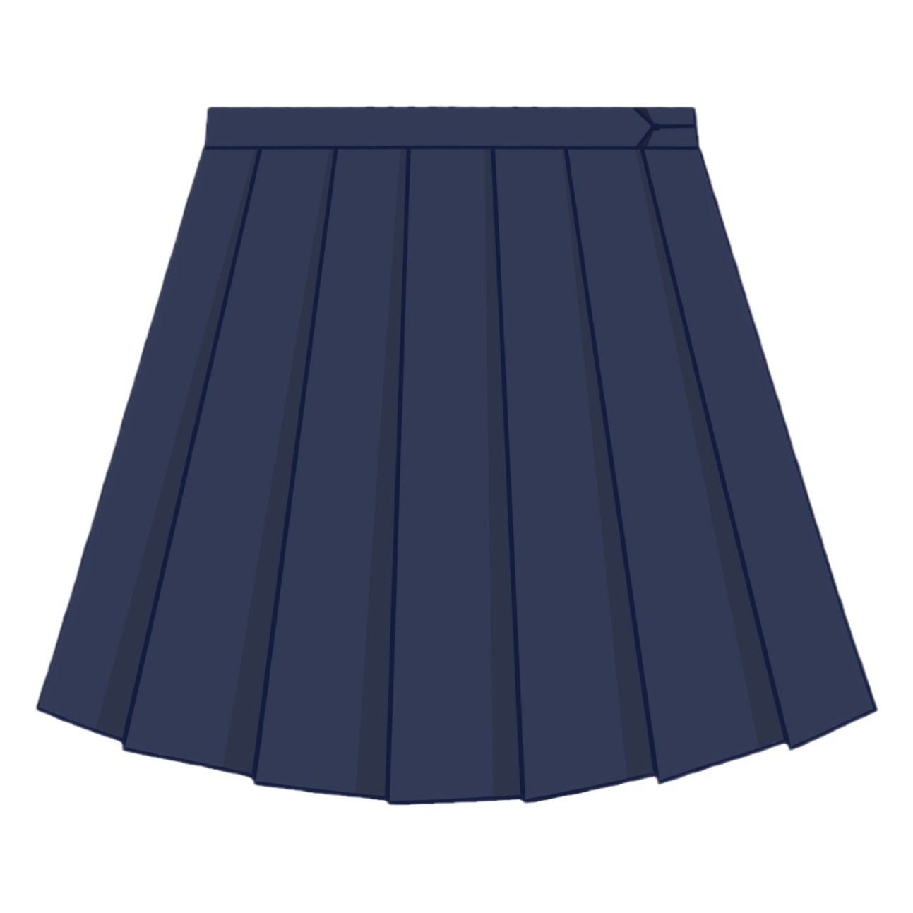 Black miniskirt women's summer 2023 A- line high waist slimming suit material pleated skirt for small jk skirt