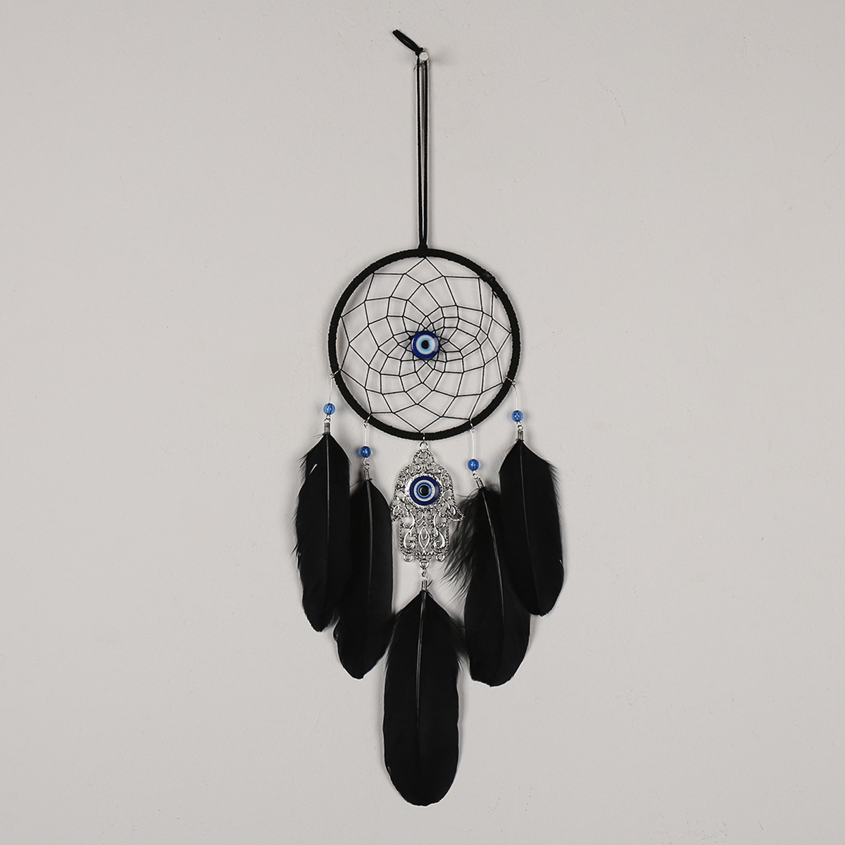 Picture of Devil's Eye Palm Pendant Dream Catcher Pendant Room Layout Hanging Ornaments Hand-woven Creative Birthday Gift