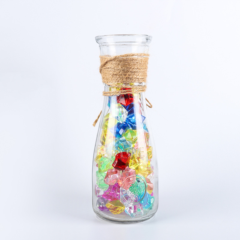 Picture of Cross-border 18*25mm plastic transparent crystal acrylic simulation crushed ice fish tank potted decoration