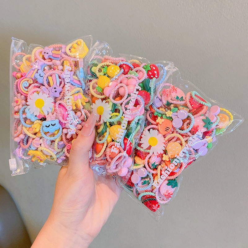 Picture of Children's rubber band does not hurt hair, good elasticity, Girl's rubber band, baby's hair rope, small size tie hair, hair ring, hair accessories