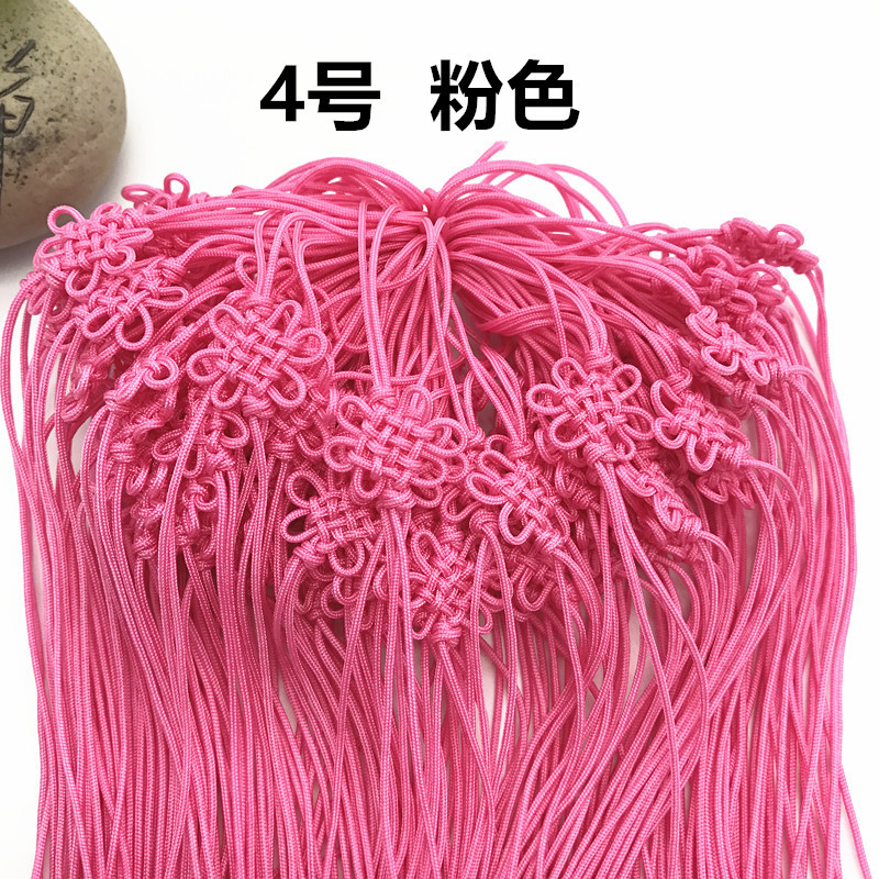 Picture of A line Square flower small Chinese knot greeting card invitation card craft sling accessories hand-woven Jade line small knot gift box ornaments