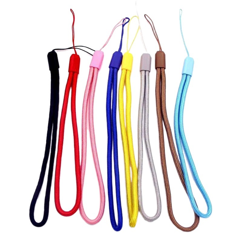Picture of Factory 3.0mm round nylon mobile phone lanyard wrist rope U disk color short lanyard flashlight camera rope