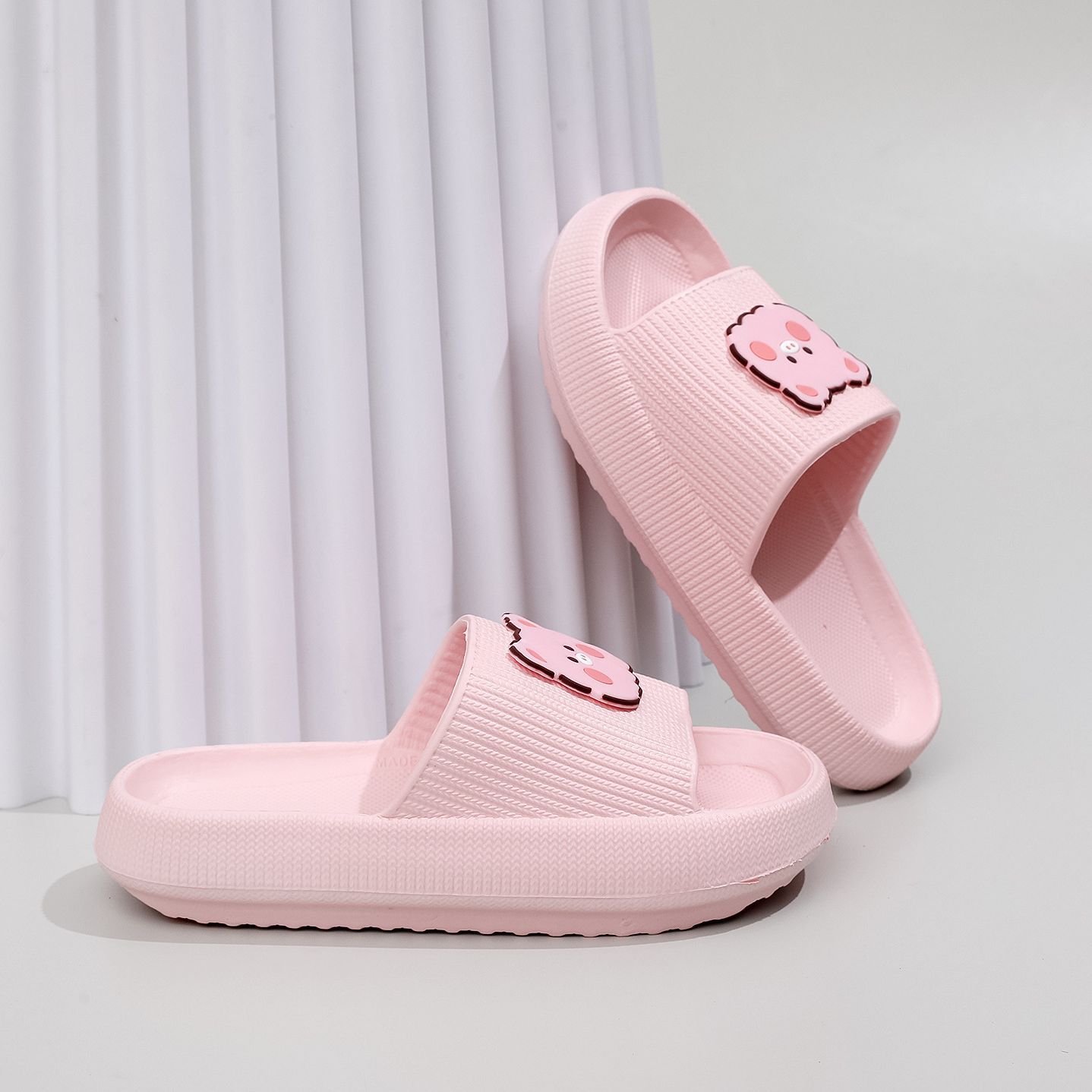 ins cute soft thick bottom slippers for Women summer home in stock EVA soft bottom foreign trade cross-border slip-on sandals wholesale