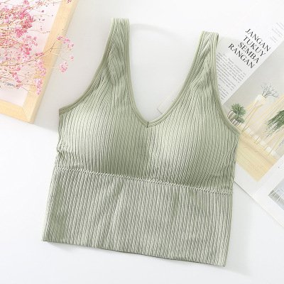 Picture of Foreign Trade Cross-border Small Beauty Back Underwear Chest Wrapping Tie-dyeing and Waist Tube Top Seamless Inner Wear-proof Women's Bra Bra