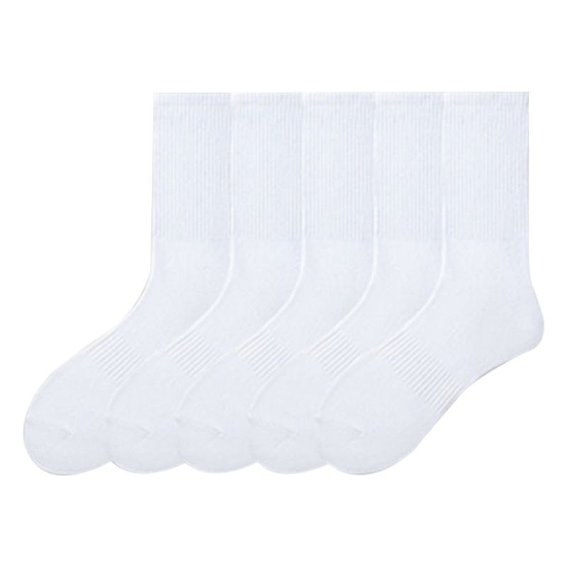 Men's Socks for Autumn and Winter, Mid-Calf Socks, Odor-Resistant Sports Cotton Socks, Black Winter Long Socks, Zhuji Socks Wholesale