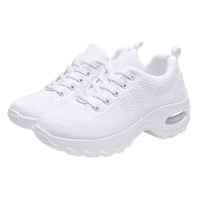 White Dance Shoes Dancing Shoes Square Dancers Soft Sole Running sneaker Lightweight Air Cushion Ghost Step Dancing Shoes New