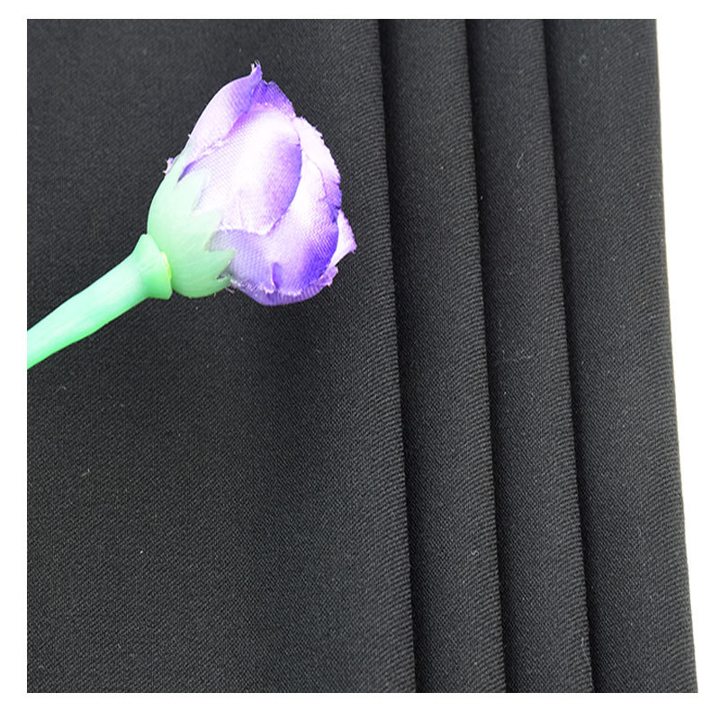 Autumn and winter suit fabric polyester rayon stretch fabric fashion tooling pants twill four-sided elastic fabric