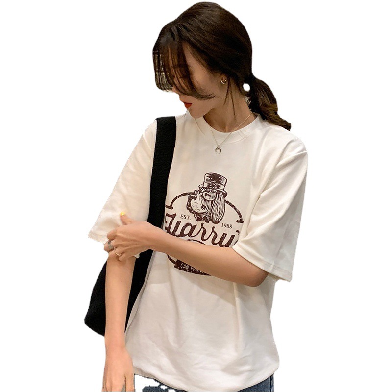 Spring and Summer 2023 New Loose Short-sleeved T-shirt Design Sense Niche Women's Clothing Chic Top Spice Girl T-shirt Ins Trendy