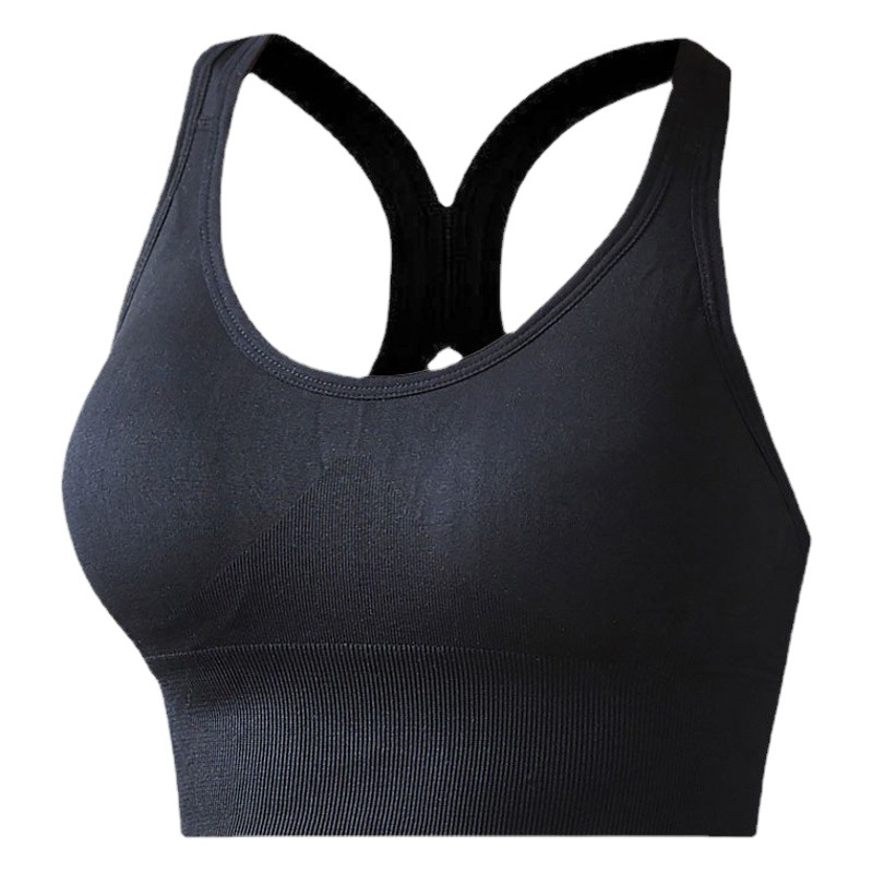 Cross-Border Large Size Shock-Proof Sports Bra Push-Up Tube Top Wide Shoulder Straps I-Shaped Vest Beautiful Back Underwear Bra