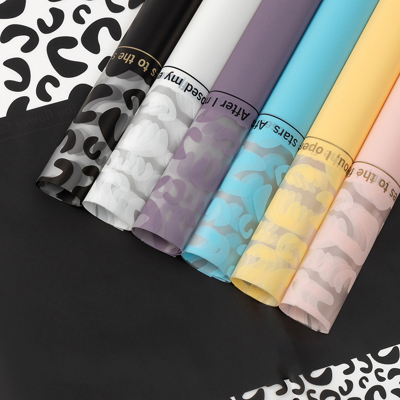 New Leopard Print Noosa Paper Leopard Leopard Rose Flower Wrapping Paper Florist Flower Bouquet Flower Wrapping Gift Decoration Wholesale