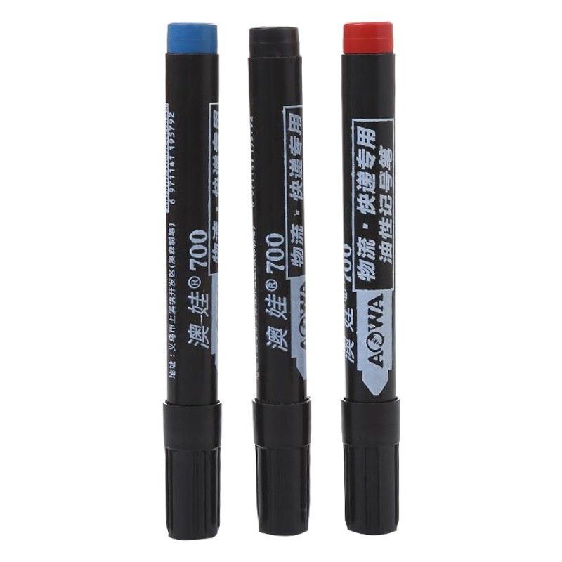 Marker pen thickened 700 quick-drying oil Mark large Pen Waterproof logistics Mark pen black red blue marker pen