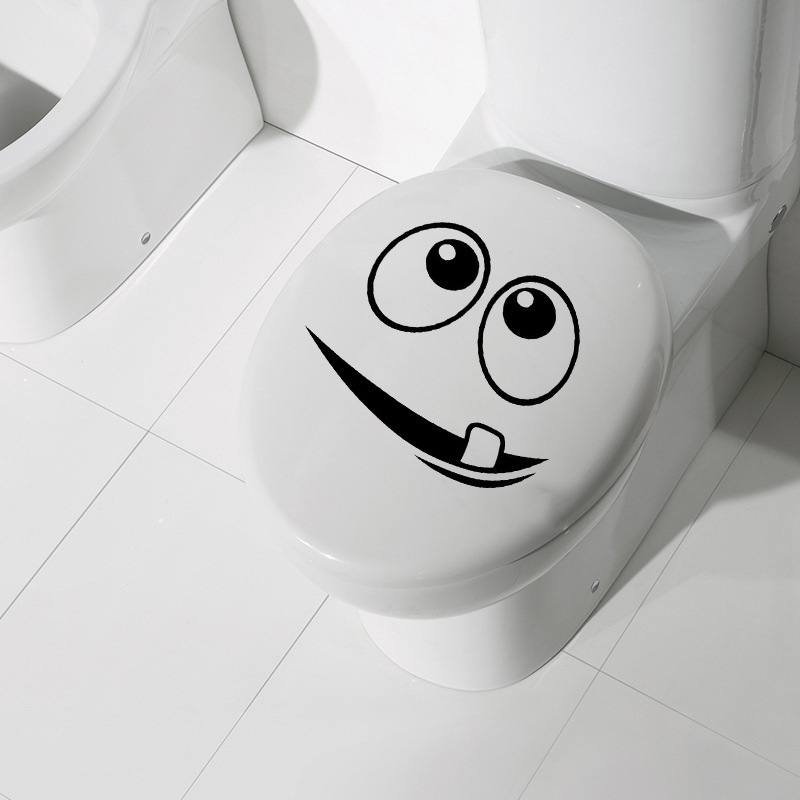 Cross-border New Smiley Toilet Stickers Wall Stickers Amazon Toilet Removable Decorative Stickers Wholesale M-18
