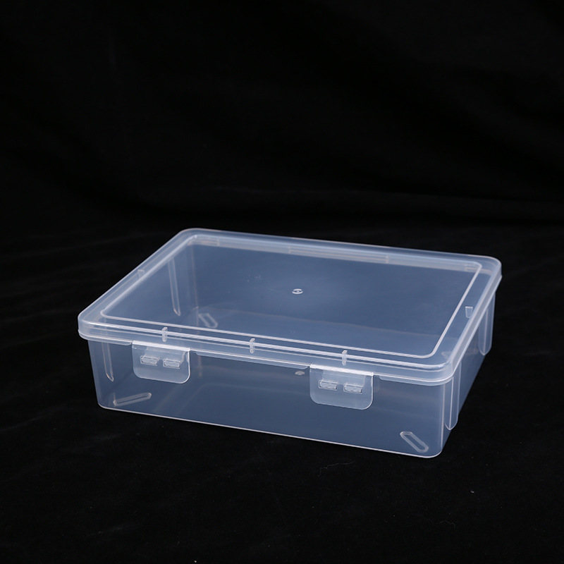 Thickened Rectangular Transparent Plastic Box Flip-top Parts Component Box Product Packaging Tool Toy Packaging Storage Box