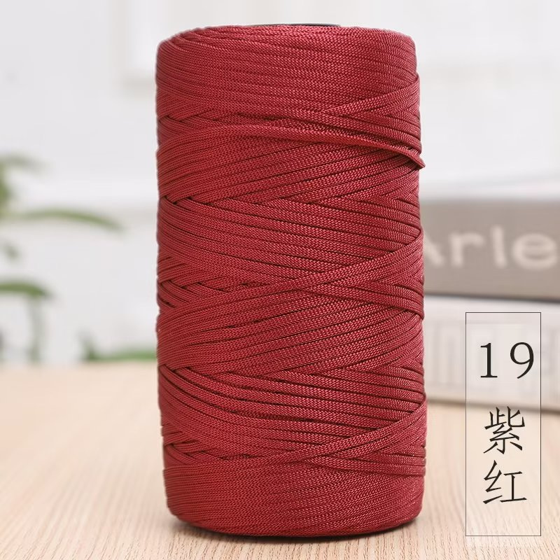 Picture of Spring and Summer peony hand bag crocheted material package ice hemp thread