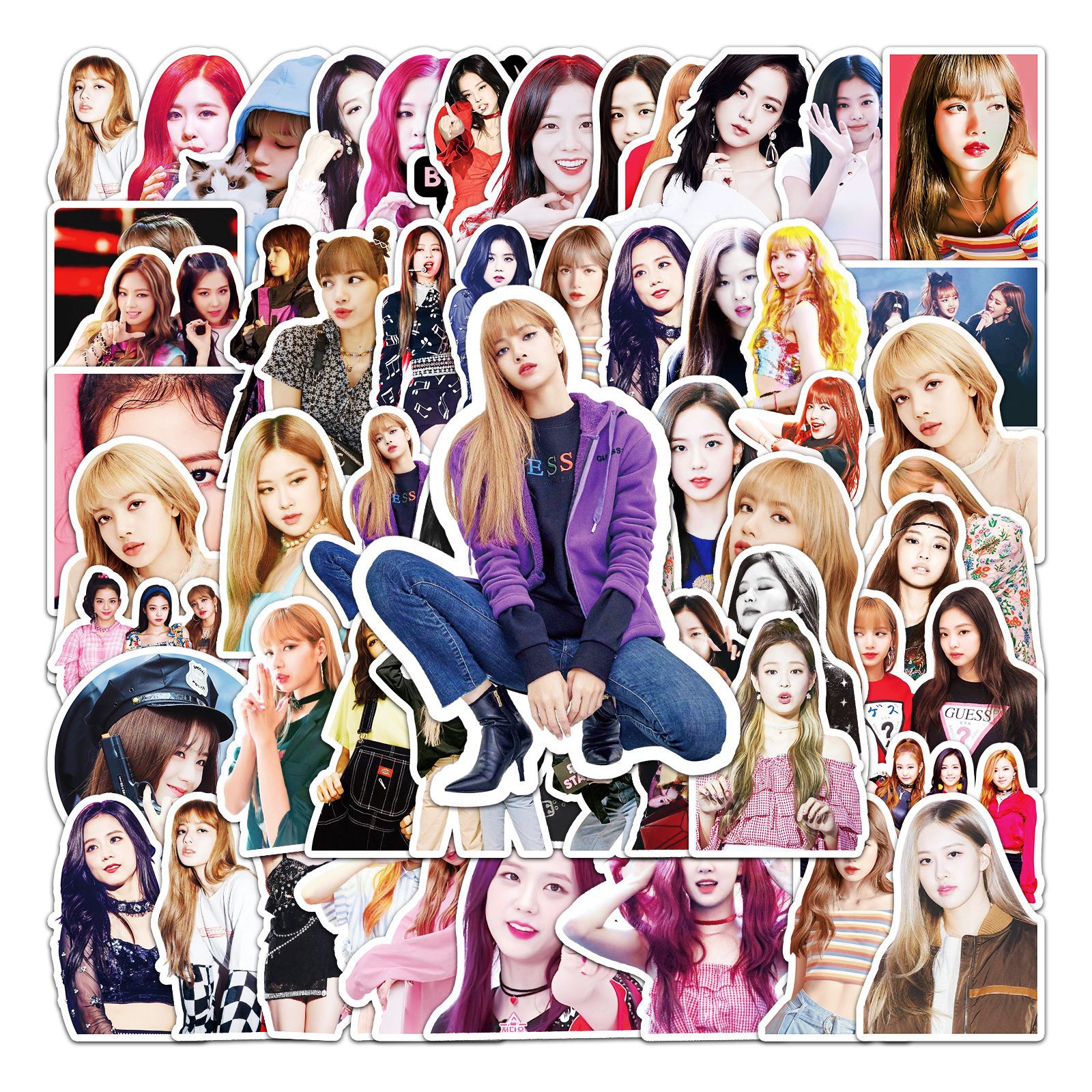 Picture of 52 blackpink Girl Group Members Star Peripheral Luggage Scooter Laptop Car Stickers