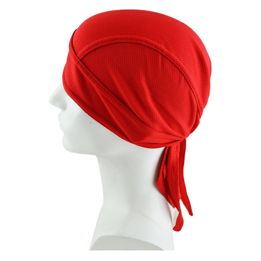 Small Mesh Pirate Hat Breathable Long Tail Hat Street Dance Riding Helmet Hat Multi-color Men's Outdoor Sports Riding Headscarf