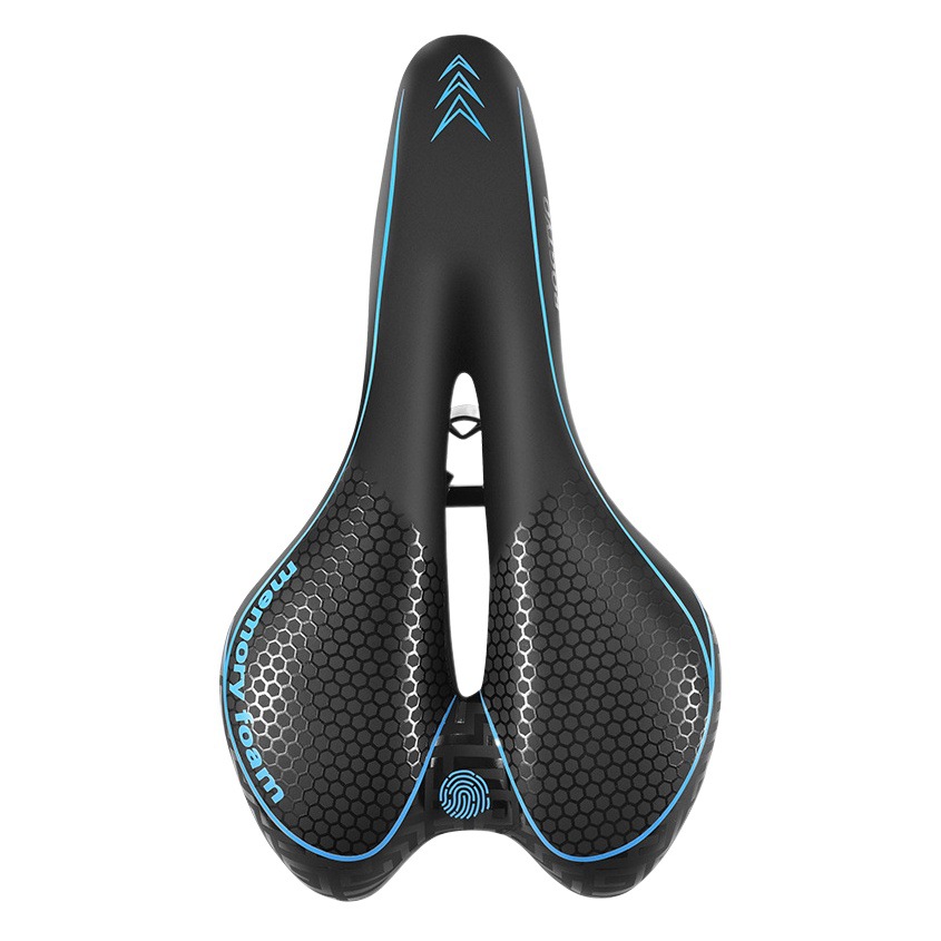 Bicycle Seat Super Soft Memory Sponge Saddle Mountain Highway Bike Cushion Shock Absorption Universal Bicycle Saddle Seat Bag
