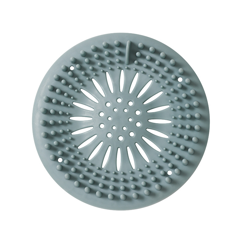 Picture of Sink anti-clogging silicone floor drain cover bathroom drain hair anti-clogging filter sewer filter