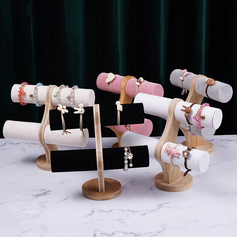 Picture of 2024 New Bamboo Bracelet Display Stand Jewelry Watch Bracelet Storage Stand Jewelry Bracelet Jewelry Hair Ring Storage