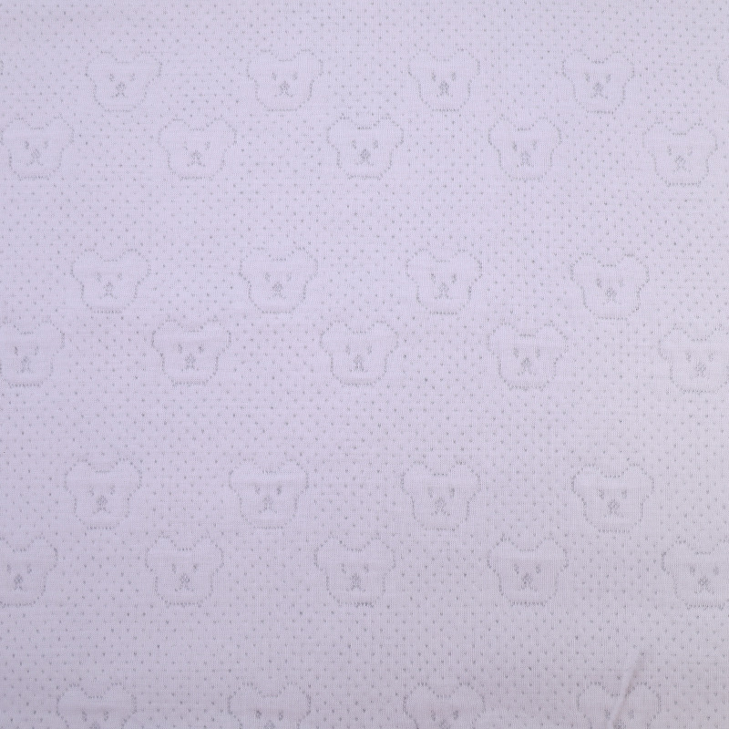 Picture of Shu cotton jacquard air layer two-sided cotton silk air layer baby sleeping bag crawling tire cap three-layer cotton fabric
