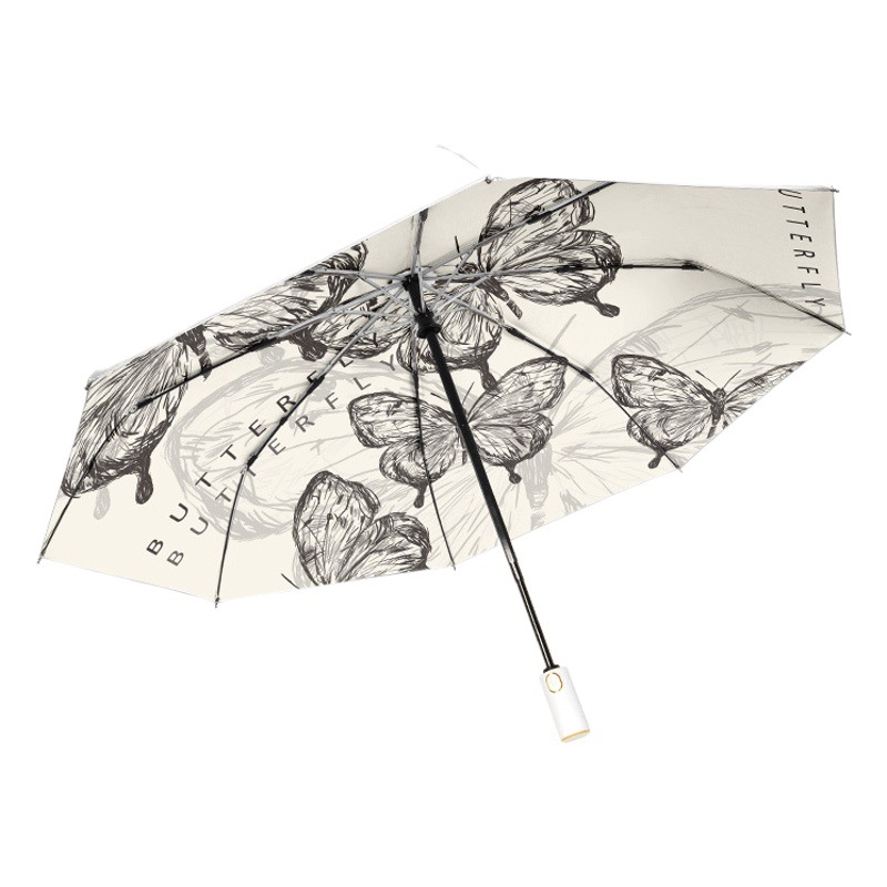 Zhi Umbrella Sun Umbrella Folding Umbrella Sun Protection Uv Protection Automatic Rain or Shine Parasol Women's High-End