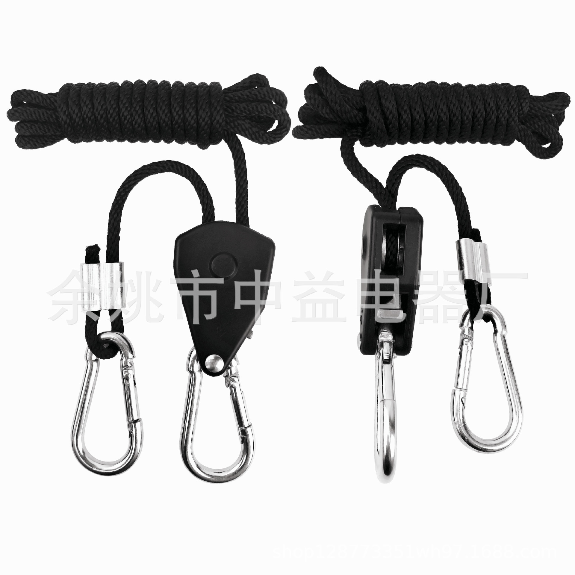 Picture of 1/8" Adjustable Lanyard with Built-In Metal Pulley, Plant Tent Lighting Accessories Lanyard