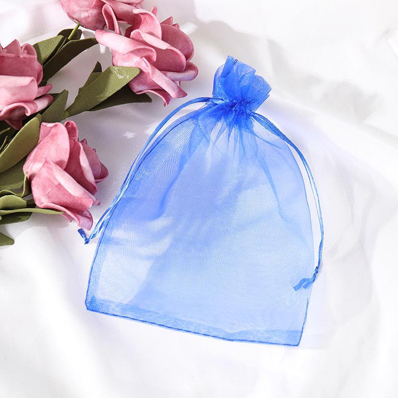 Picture of Plain beam gauze bag wholesale wedding candy bag spot small gift packaging mesh bag printing high density gauze