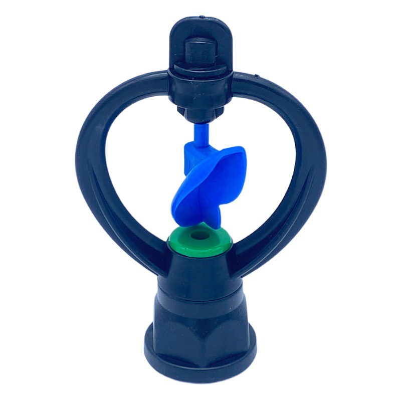Plastic garden irrigation sprinkler 4/6 inner and outer thread joint rotating butterfly-shaped rain-like watering sprinkler