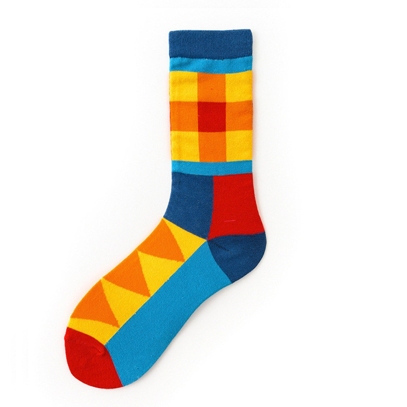 Picture of Mid-Calf Trendy Socks, Fashionable and Comfortable, Elegant Couple Socks, Long Socks for Export, Trendy Oil Painting Style, Jk Internet Celebrity High Socks, Wholesale