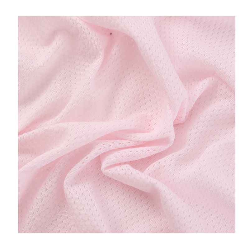 Picture of cotton jacquard weave hole cloth combed cotton single-sided t-shirt sportswear mesh fabric baby fabric in stock
