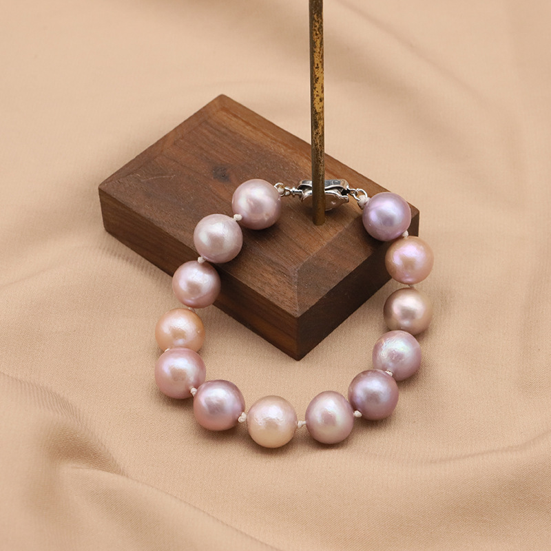 Natural Pearl Bracelet Summer High-End Accessible Luxury Bracelet 925 Silver Buckle Bracelet Retro Simple Jewelry Wholesale for Women
