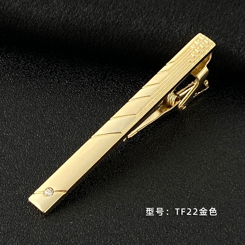 Picture of Men's Tie Clip Manufacturer Direct Sales Yiwu Cross-Border Business Metal Tie Clip Tieclips Bow Tie Business Style