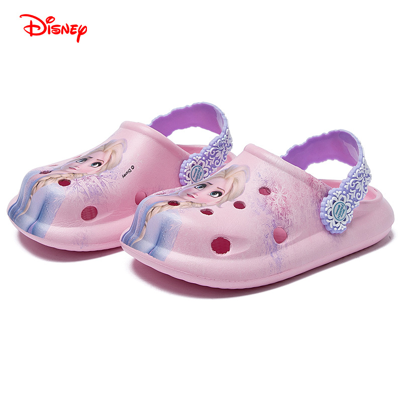 Picture of Disney Children's Hole Shoes Baby Slippers Princess Elsa Girls' Summer Sandals Toddler Non-slip Soft Bottom