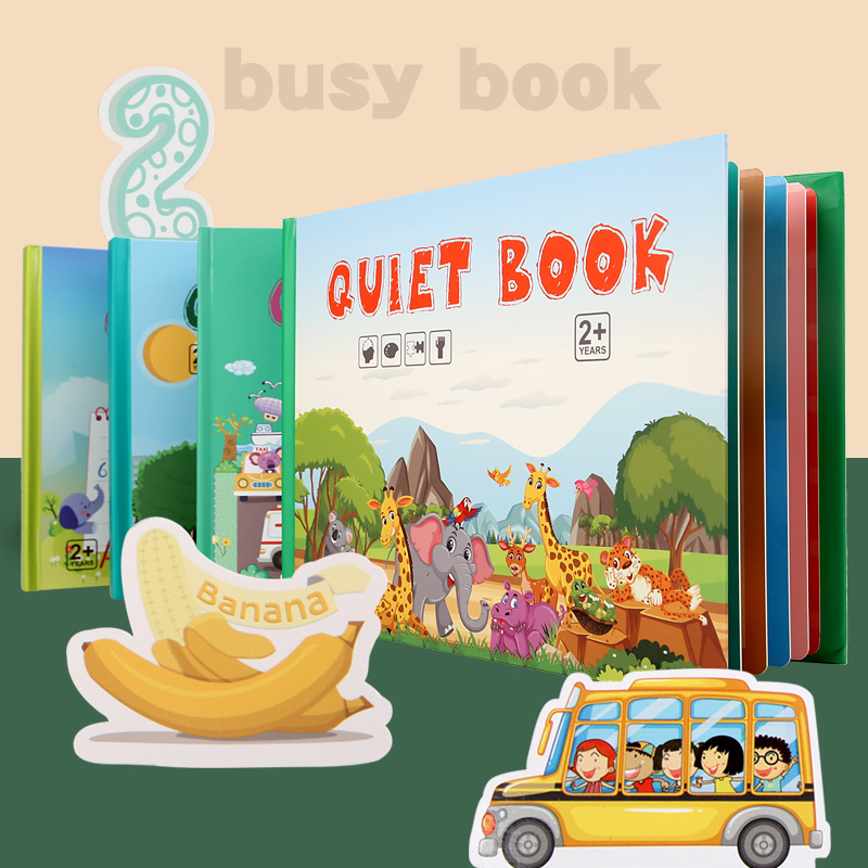 Picture of Cross-border Children's Early Education Enlightenment Quiet Paste Book Toys Handmade Material Bag Educational Toys Baby Sticker Book