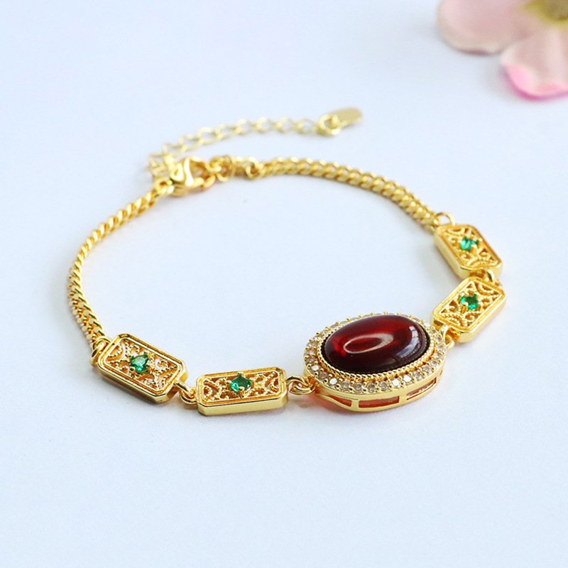 Picture of Juanyu Natural Baltic Amber Bracelet Blood Amber Retro Bracelet Live E-Commerce Wholesale Hp5062702L