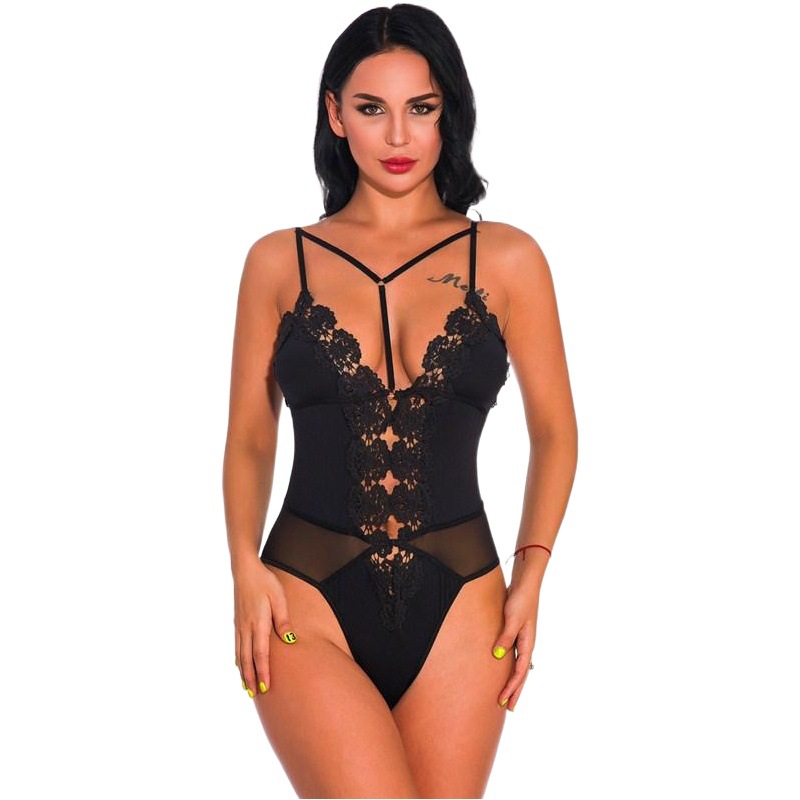 Lace abdomen body-shaping jumpsuit cross-border foreign trade supply Amazon large size sexy underwear online shop agent