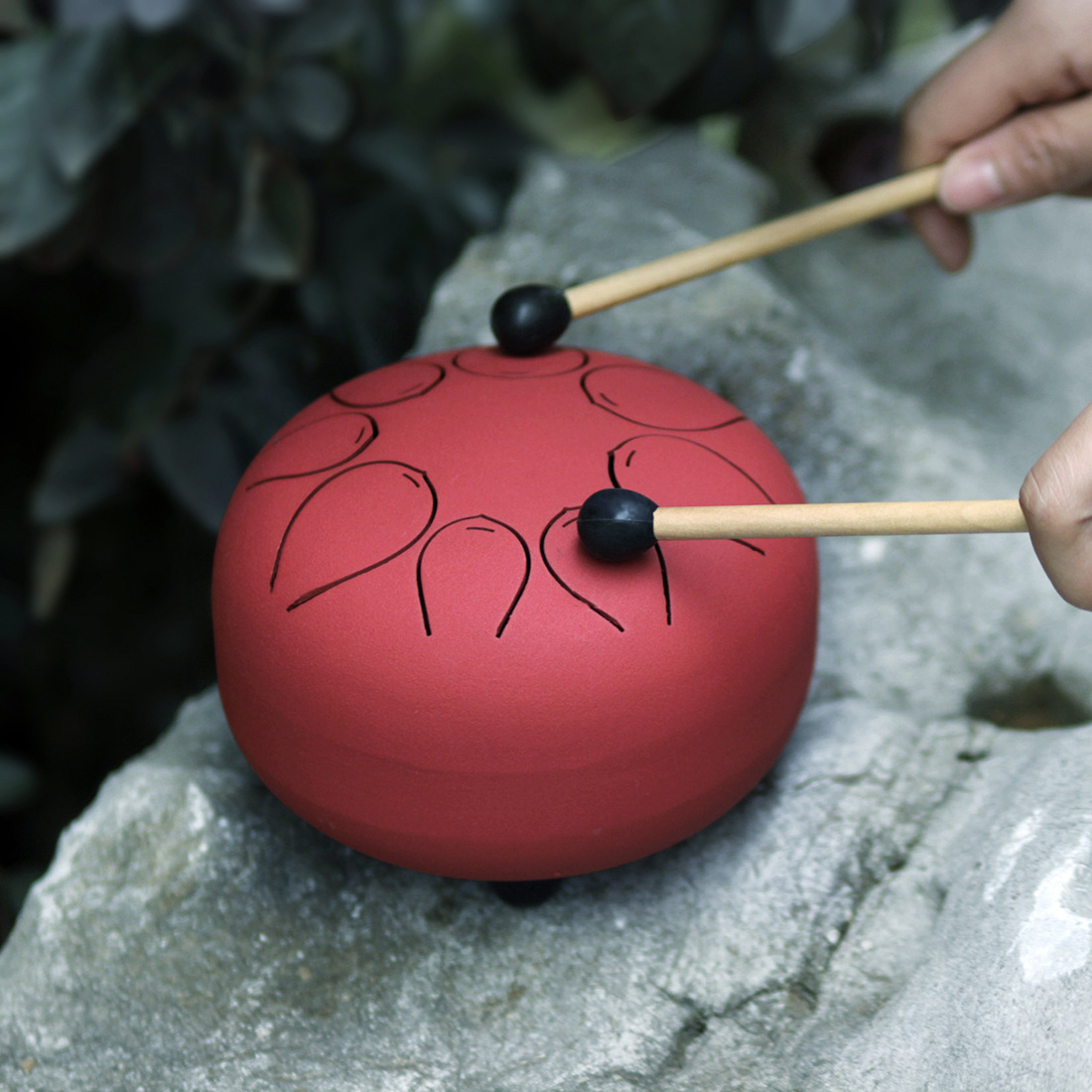 Picture of Foreign Trade Cross-border 5-inch Ethereal Drum C- tune Forget Worry Drum Adult Steel Tongue Drum Children Beginner Percussion Instrument Jing Worry Drum