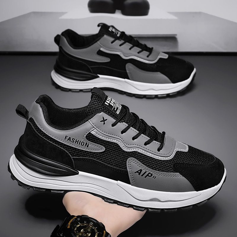Men's Shoes Spring Breathable 2025 New Style Running Mesh Shoes Men's Breathable Mesh Shoes Men's Casual sneaker Men