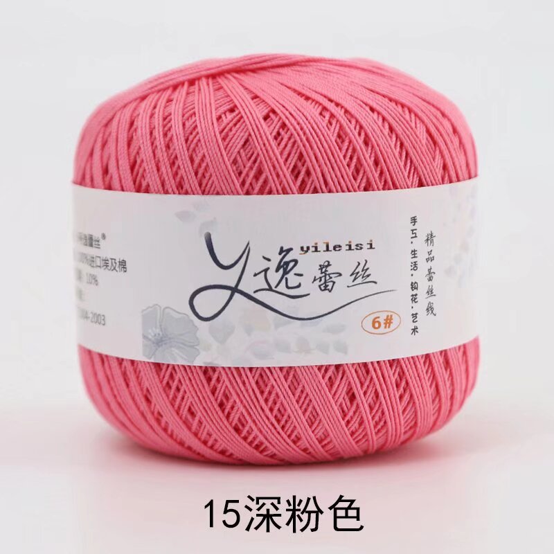 Picture of No. 6 Lace Thread High Twist Cotton Crochet Thread DIY Hand Knitted Irish Summer Thin Thread Material Package