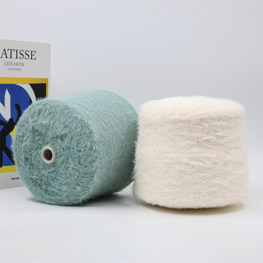 1.3 cm 2 cm imitation mink hair imitation mink full nylon knitting woven yarn fancy yarn