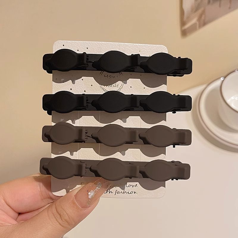 Picture of Flocking Hair Clip Women's Front Head Bangs Clip Side Clip Short Hair Transition Artifact Broken Hair Clip Duckbill Clip Headdress