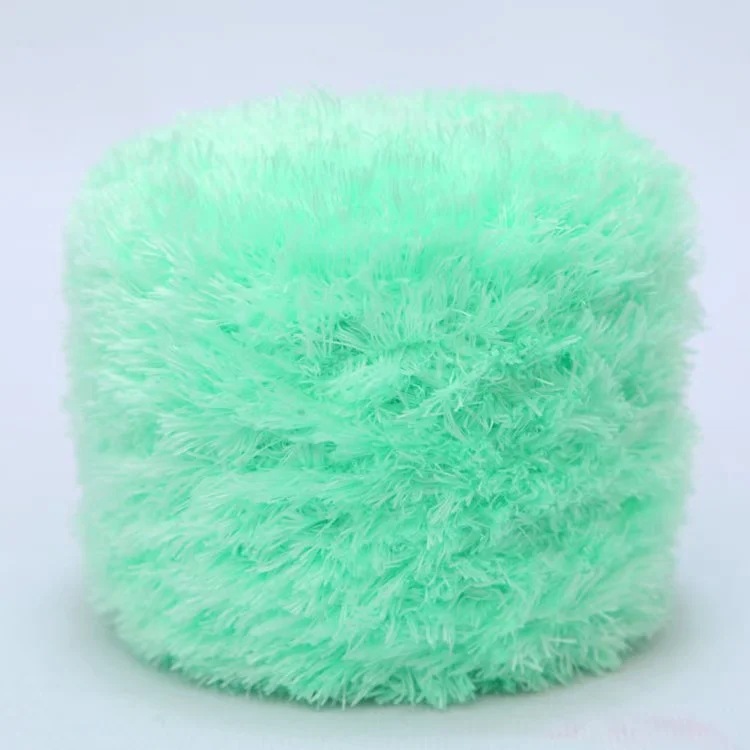 Picture of Crystal Coral Velvet Thick Thread Imitation Fur Scarf Hat Baby Baby Thread Hand-Knitted Wool Ball