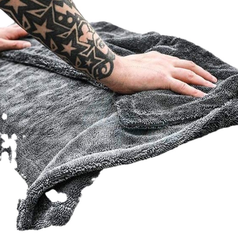 Picture of Korean Microfiber Pigtail Towel Car Wash Towel Car Wipe Cloth Absorbs Water and Does Not Shed Lint, Traceless Water Collection Towel