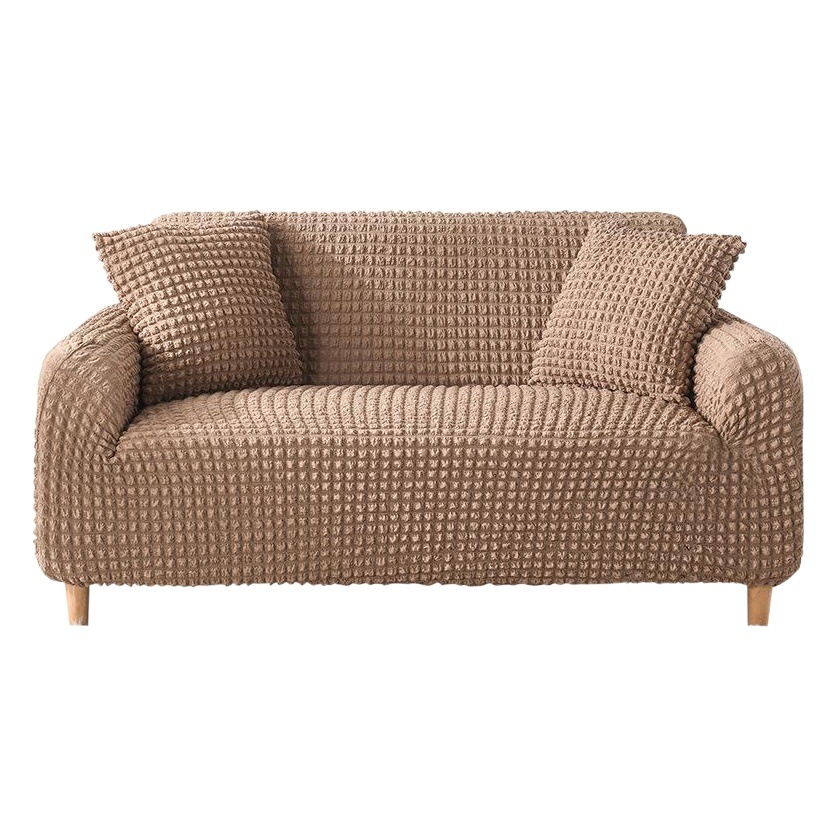Premium Four Seasons Universal Sauersucker Fabric Sofa Cover Universal All-inclusive Luxury Three-person Sofa Cover Four Seasons