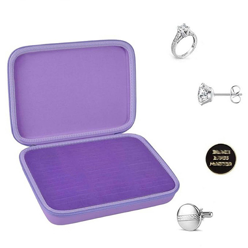 Picture of Jewelry Box Eva Ring Storage Box Custom Gold and Silver Jewelry Necklace Brooch Accessories Box Earrings Jewelry Cosmetics Bag