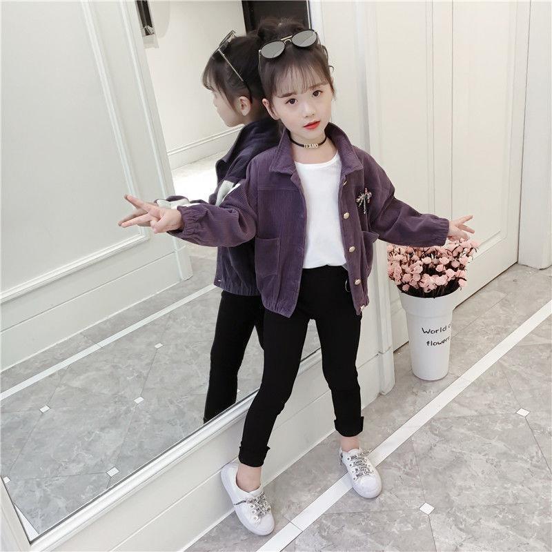 Picture of 2024 New Girls' Coat Spring and Autumn Children's Clothes Little Girls' Middle and Big Children's Stylish Korean-style Velvet Jacket
