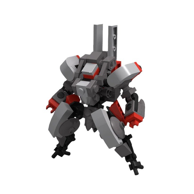 Picture of MOC building blocks compatible with Lego minicomputer MOC assembled robot puzzle creative eight-claw gold exoskeleton