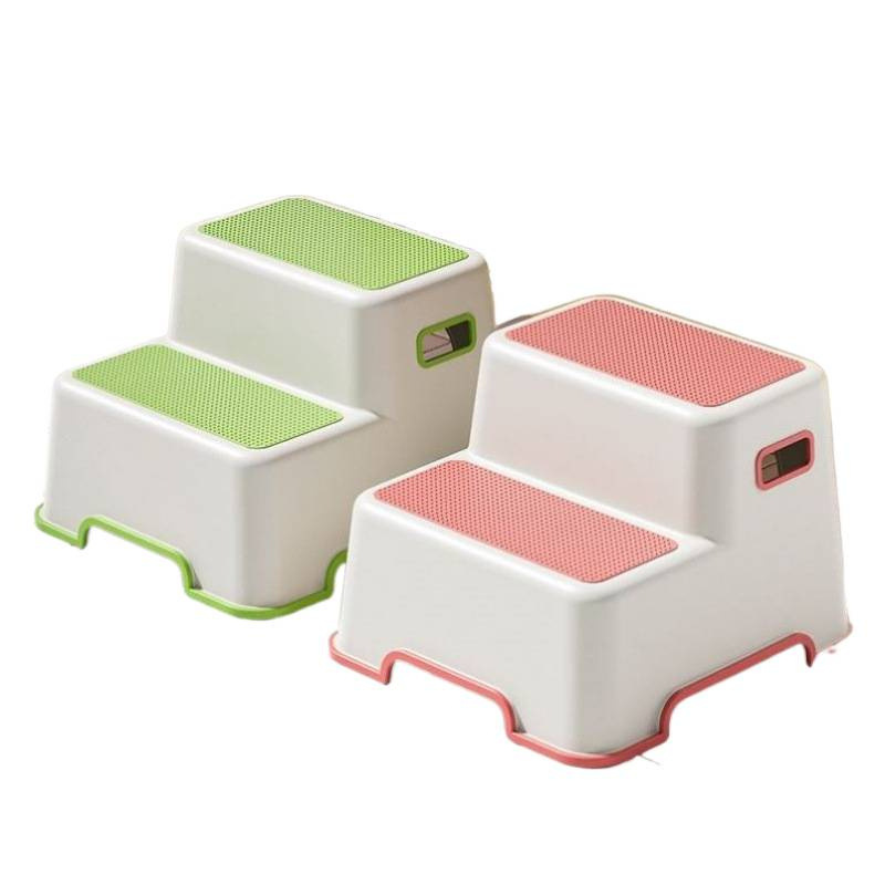 Picture of Ladder stool, home two-step ladder step, foot pedal, high and low stool, ladder chair, dual-purpose kitchen climbing stool, car wash stool, two-step stool