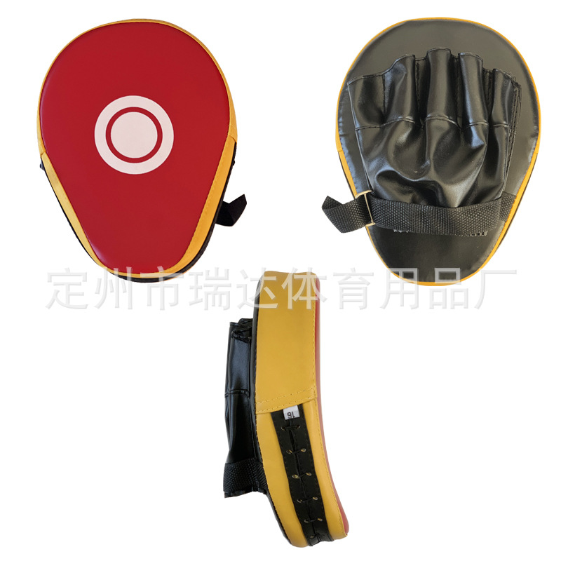 Picture of Boxing Arc Hand Target Fighting Sanda Hand-held Five-finger Target Muay Thai Boxing Target Taekwondo Training Boxing Round Heart Handle